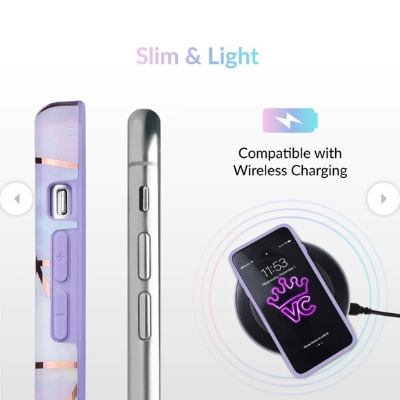 Velvet Caviar iPhone 11 Pro Max case in purple geometric marble - Picture 7 of 8